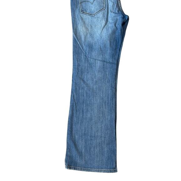 Vintage Levi's Eco Ultra Low Boot Light Wash 522 Denim Jeans Women's Size 8S - Picture 5 of 7